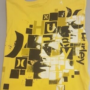 Hurley Yellow T Shirt Medium